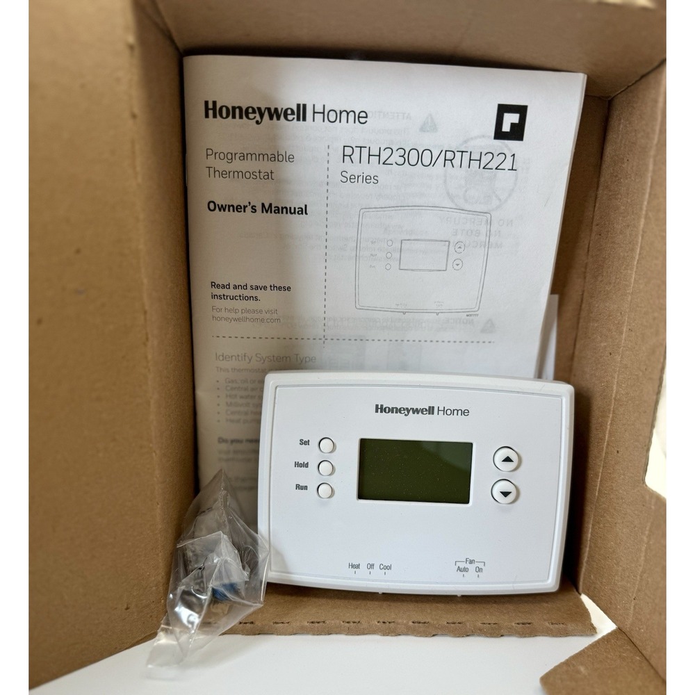Honeywell Home RTH221B Programmable‎ Thermostat White 1 Basic Program New Open - Picture 5 of 7
